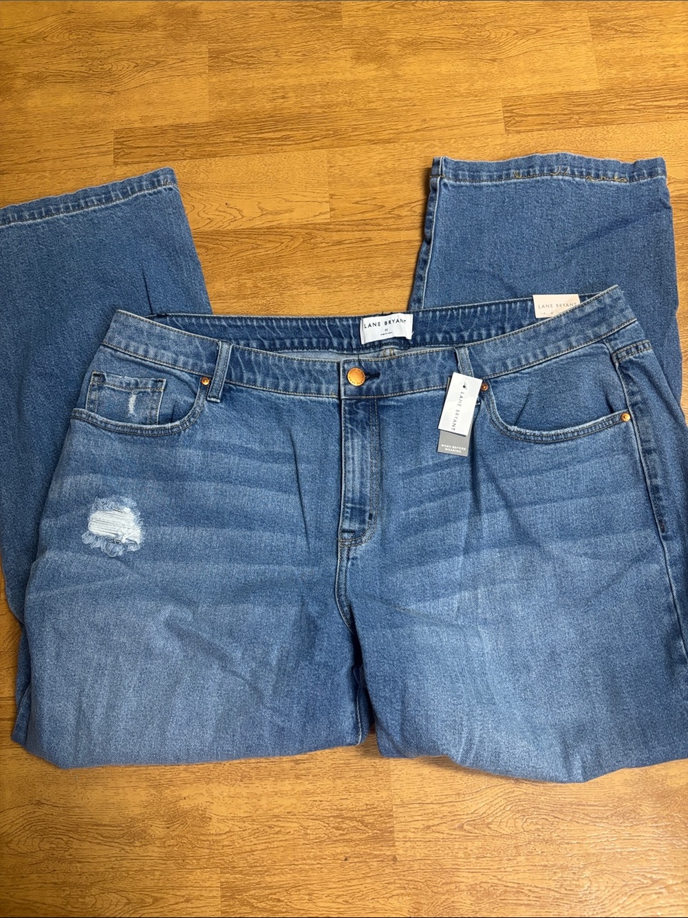 Lane Bryant Signature Fit Classic Straight Leg Jeans Blue Size 22